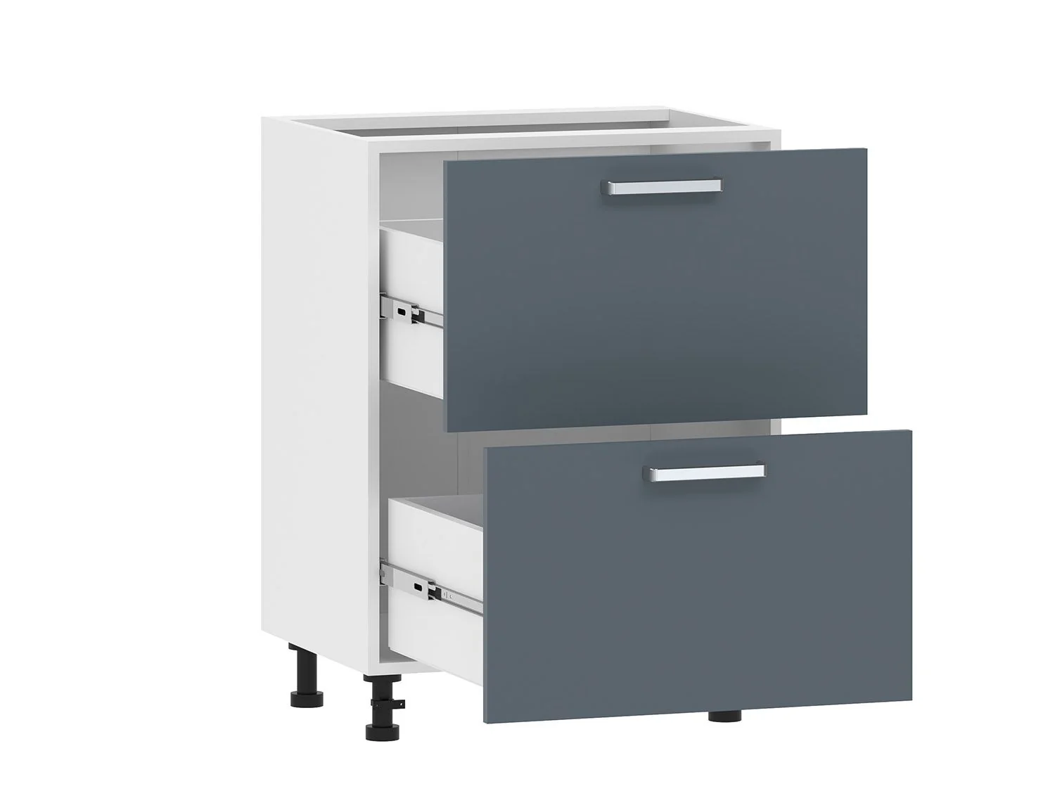 Борги 100.05 тумба кухонная (600) Белый / Маренго