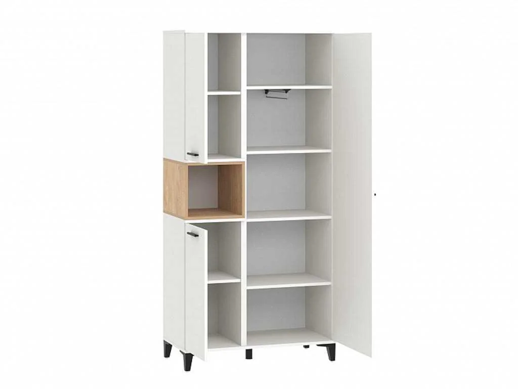 НМ 013.07 шкаф комбинированный Bergen белый/Дуб Бунратти