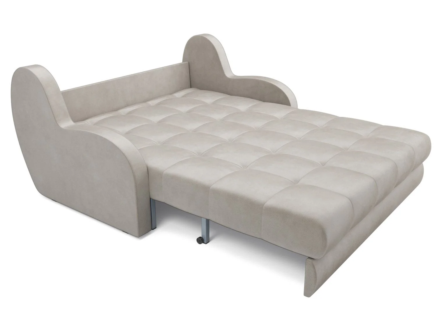 Диван Аккордеон Барон бархат бежевый Star Velvet 6 Light Beige