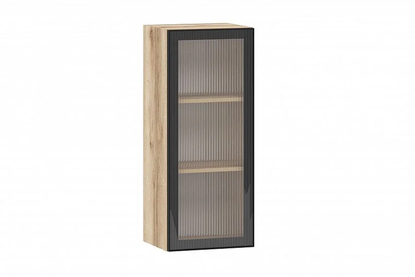 Moru шкаф навесной 100.82.400 / Дуб делано/Черный