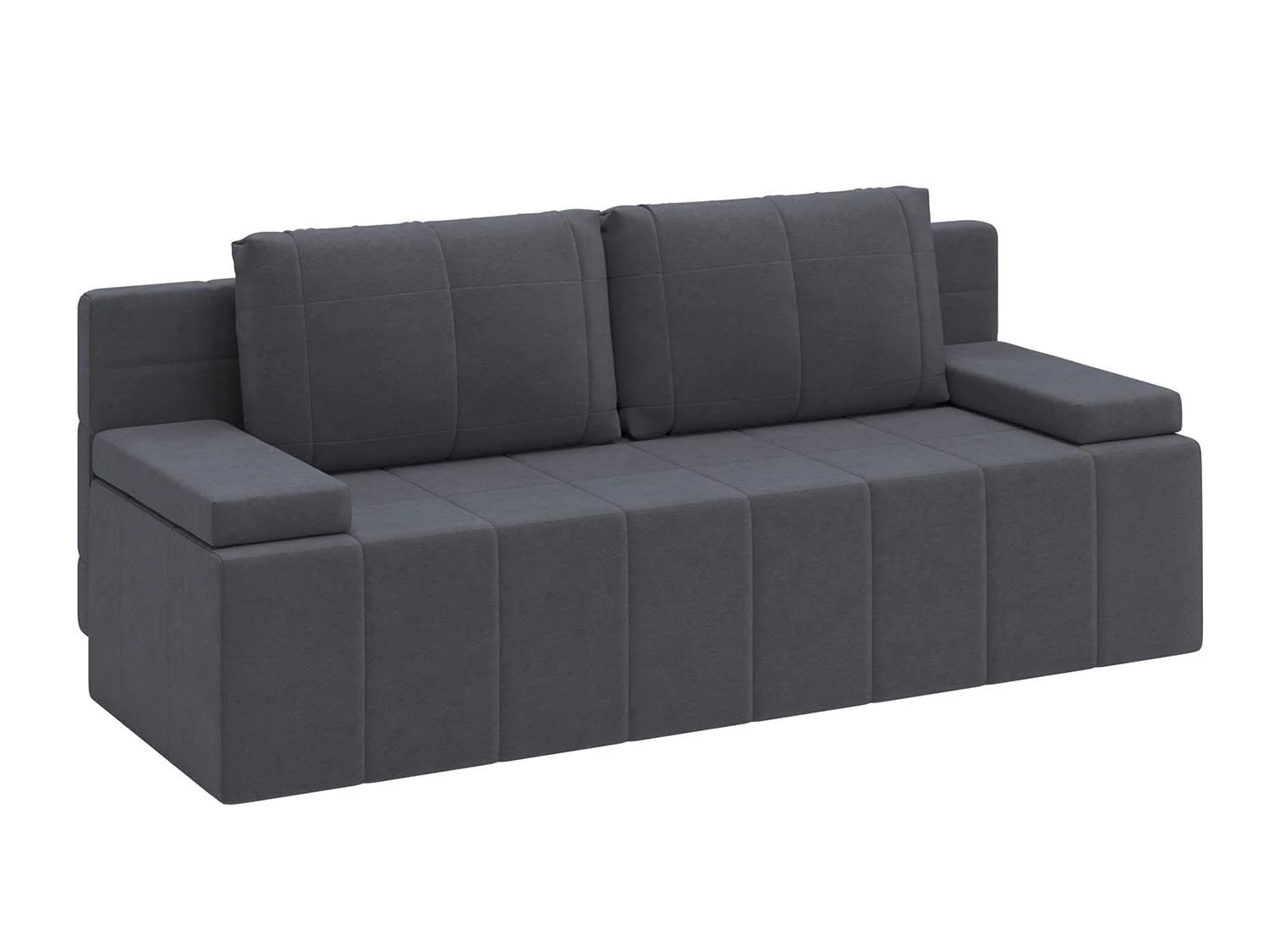 Ричмонд М диван-кровать 3-х мест / велюр Parma 27 темно-серый