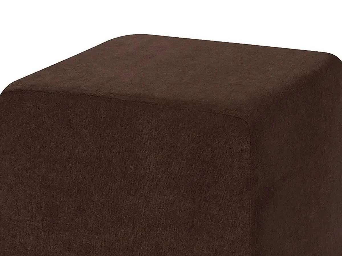 Пуф Валенсия Коричневый велюр