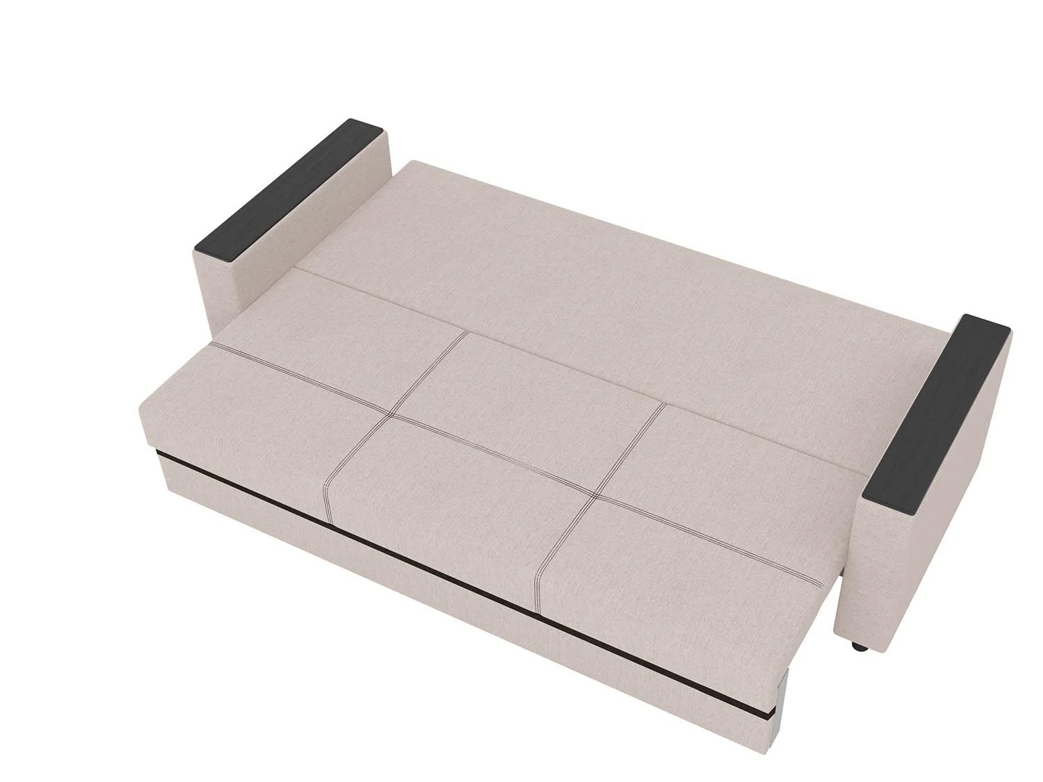 Смарт диван-кровать 3-х мест / жаккард ролан 9/1 кремовая