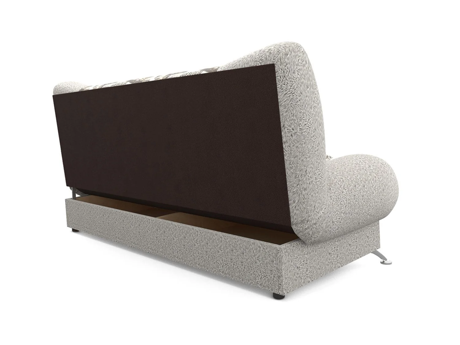 Диван Лодочка Газета коричневая