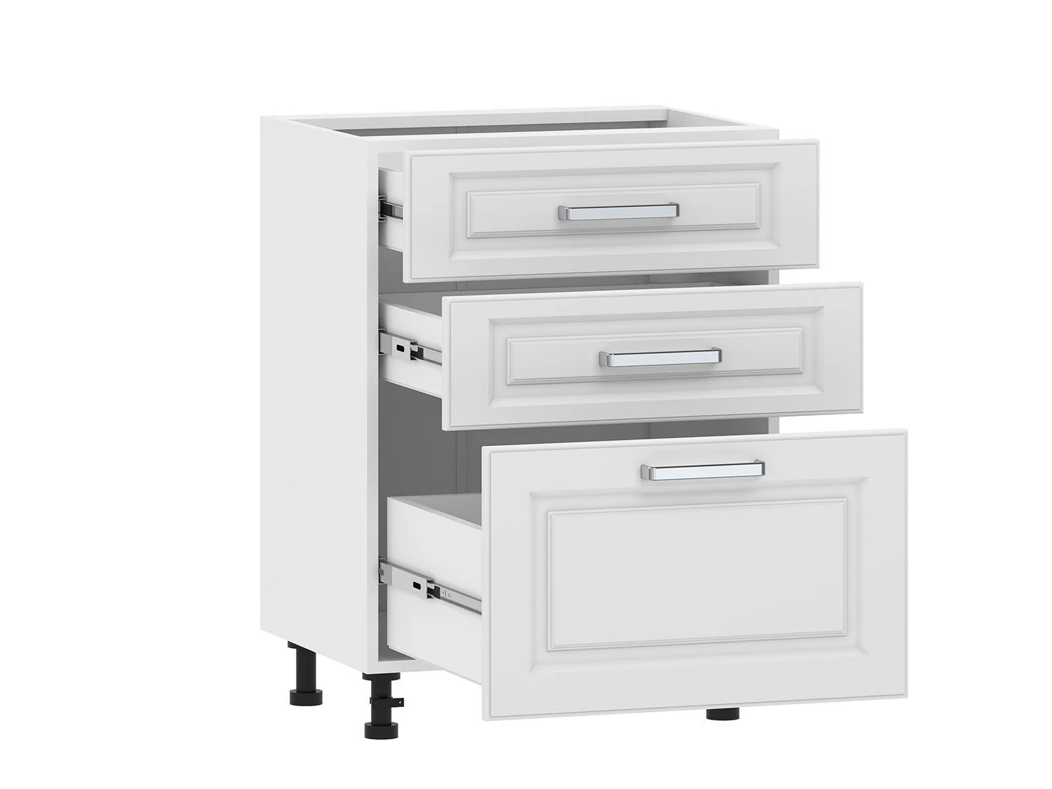 Вокс 100.06 тумба кухонная (600) Белый / Меренга