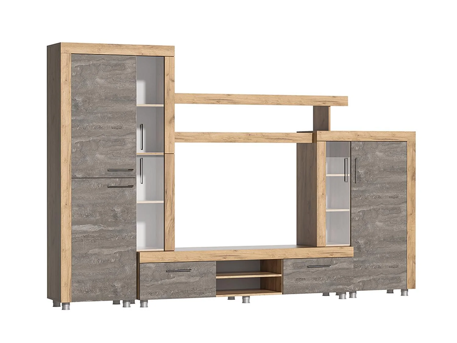 Аллегро 1 гостиная / Дуб золотой/камень темный