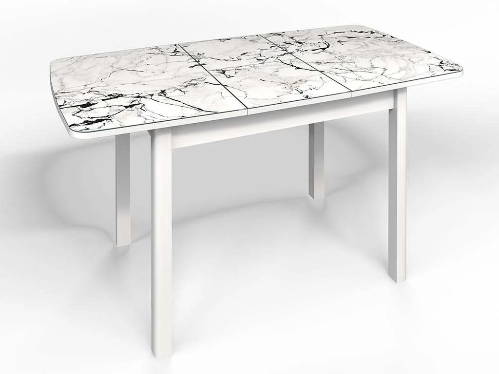 Стол СМ-1 Флорида опора массив прямая белый