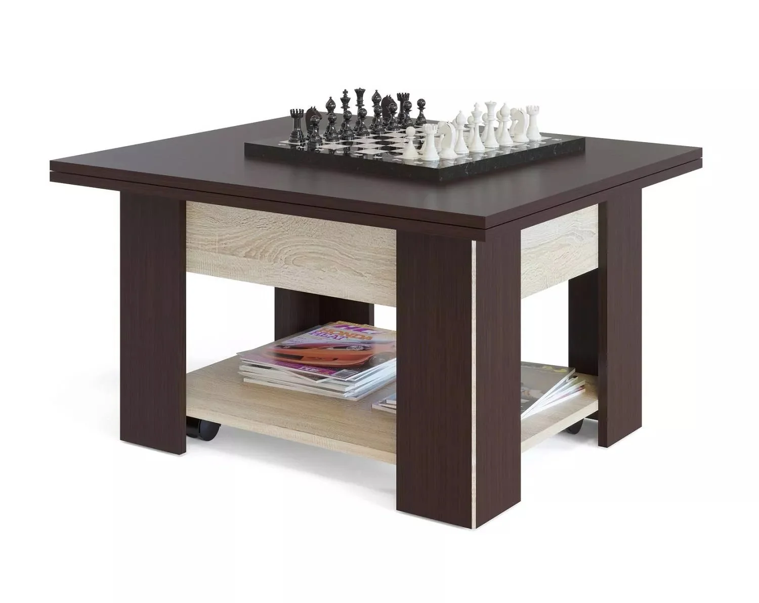 Журнальный стол СЖ-2 венге/дуб сонома (Сокол)