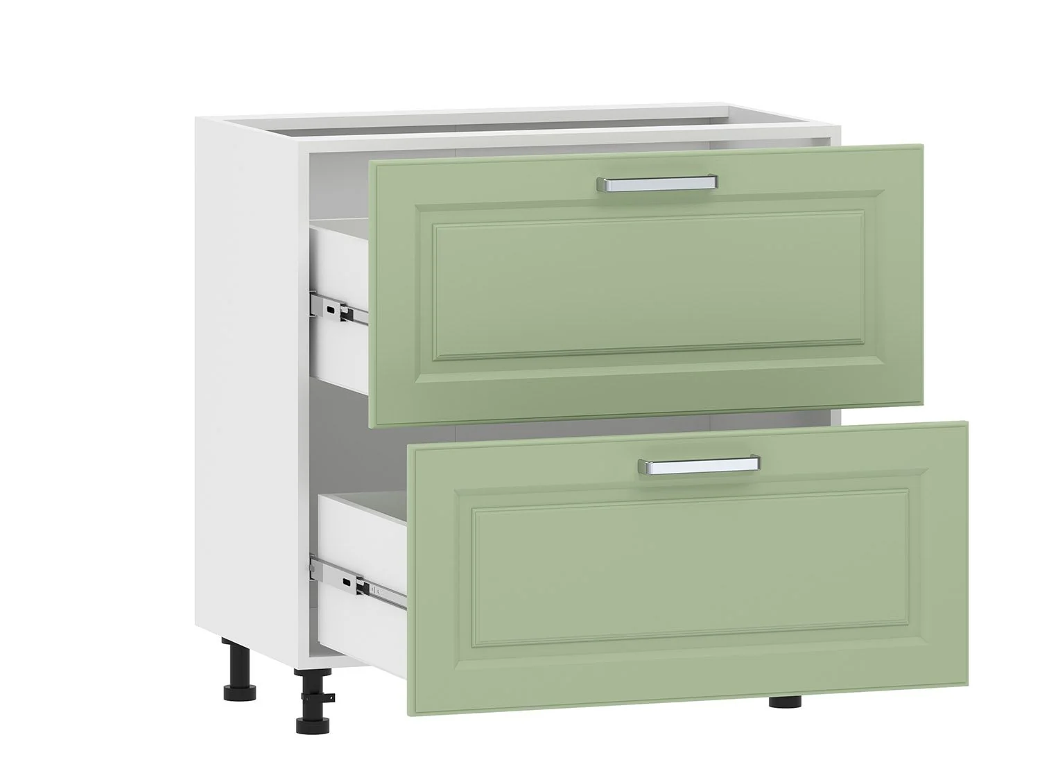 Вокс 100.05 800 тумба кухонная / Белый/Фисташка