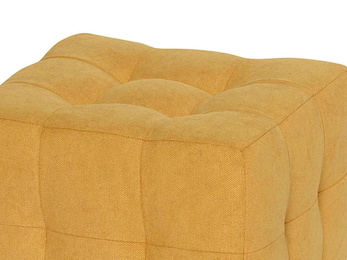 Пуф Лотос Желтый велюр