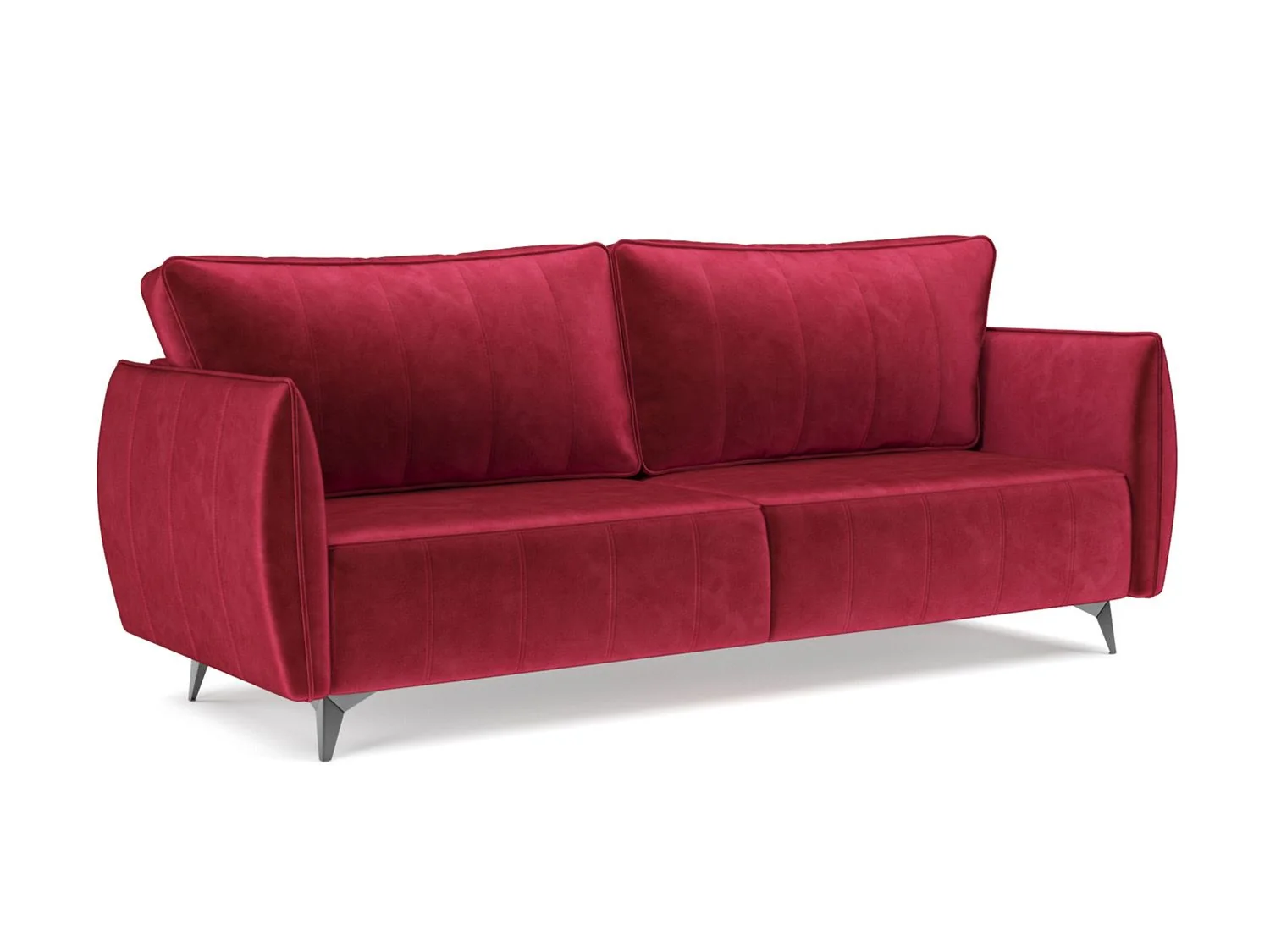 Диван Осло бархат красный/ STAR VELVET 3 DARK RED