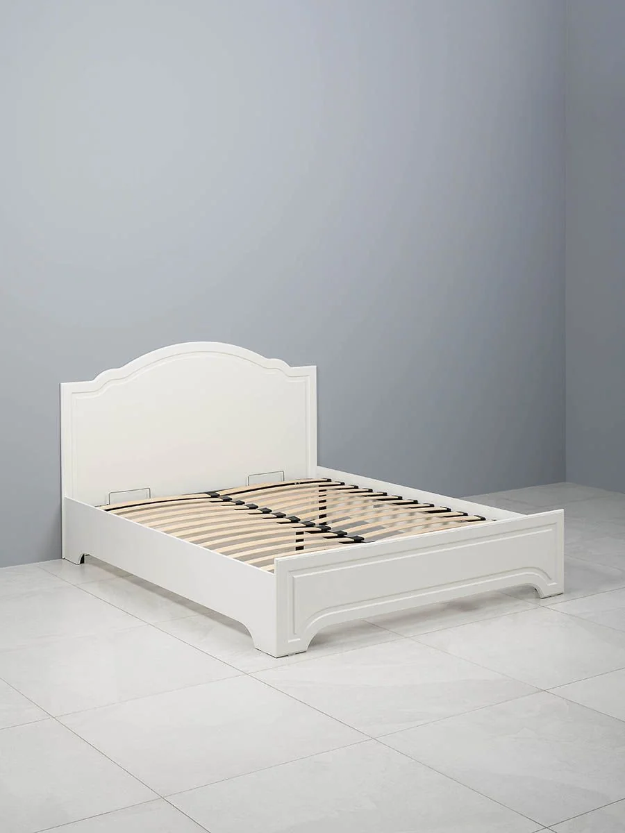 Ливерпуль кровать 11.08 Белый/Ясень ваниль