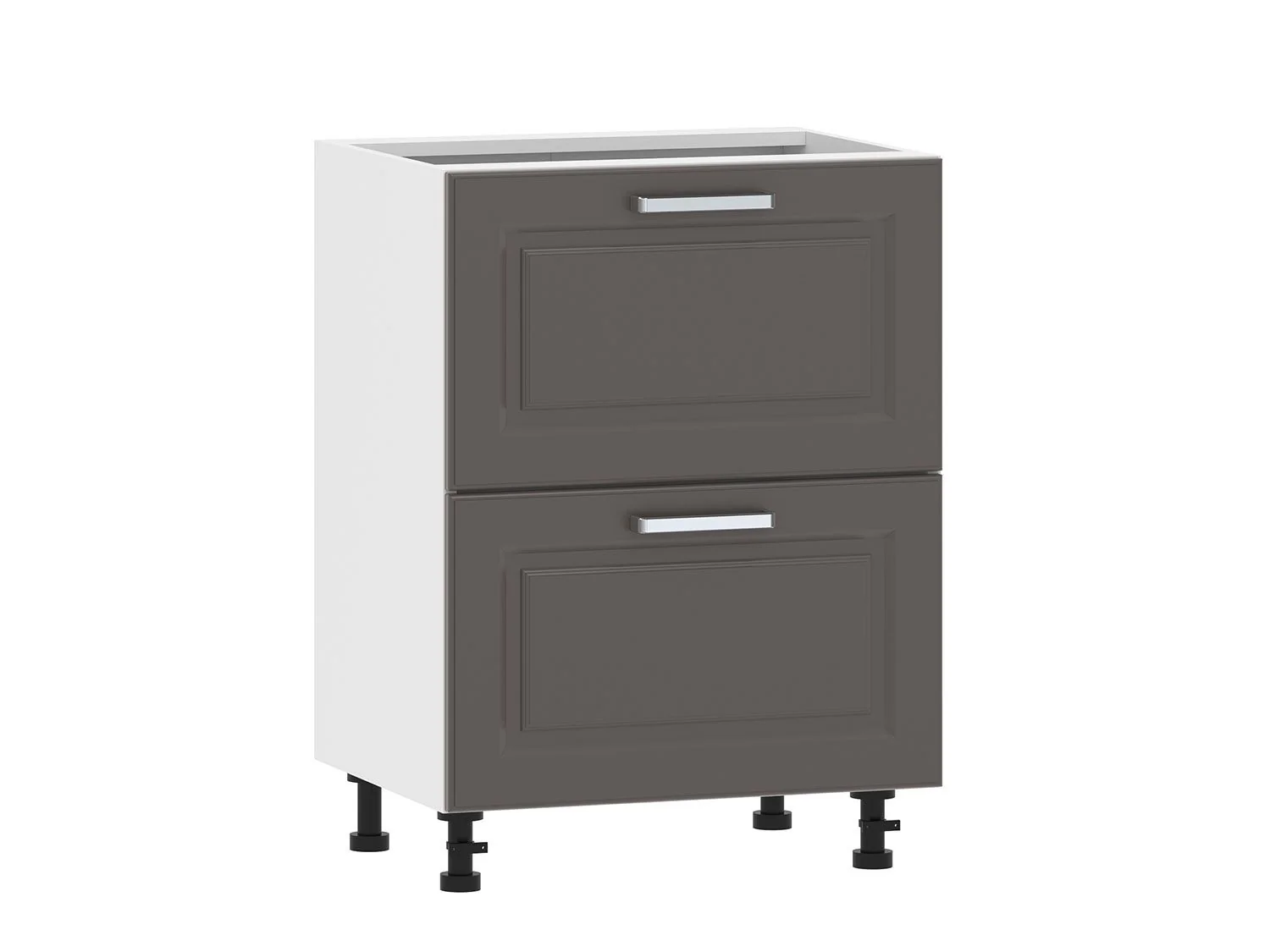 Вокс 100.05 600 тумба кухонная / Белый/Графит