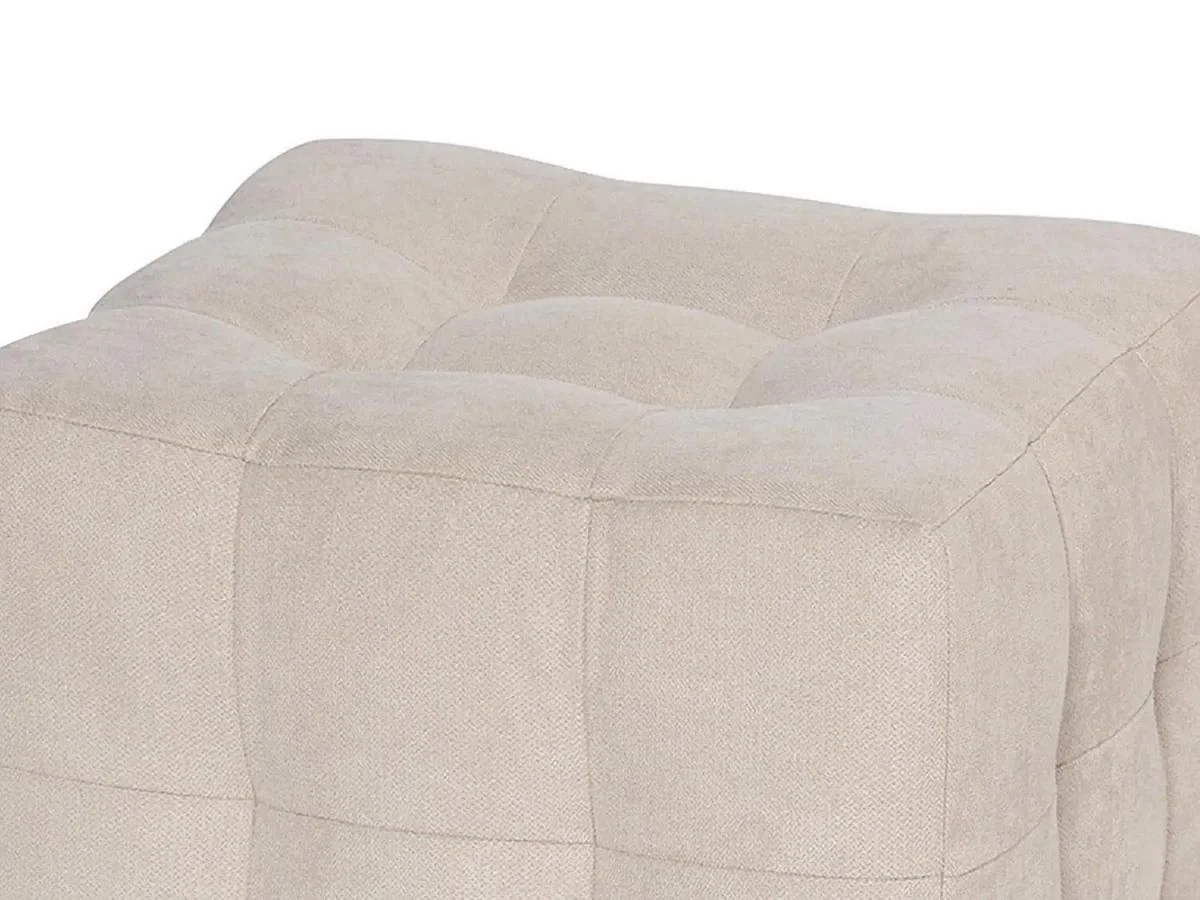 Пуф Лотос Светло-бежевый велюр