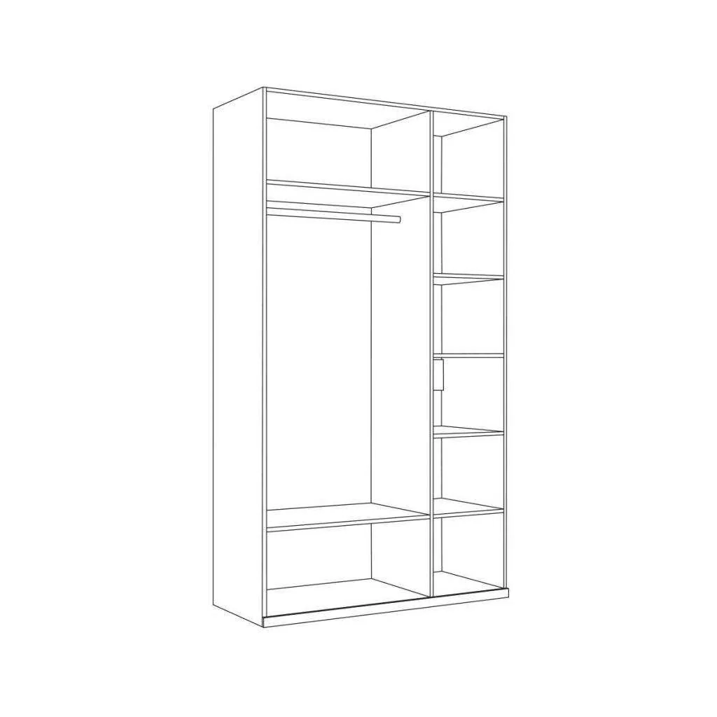 Валенсия Шкаф комбинированный 13.12 Белый