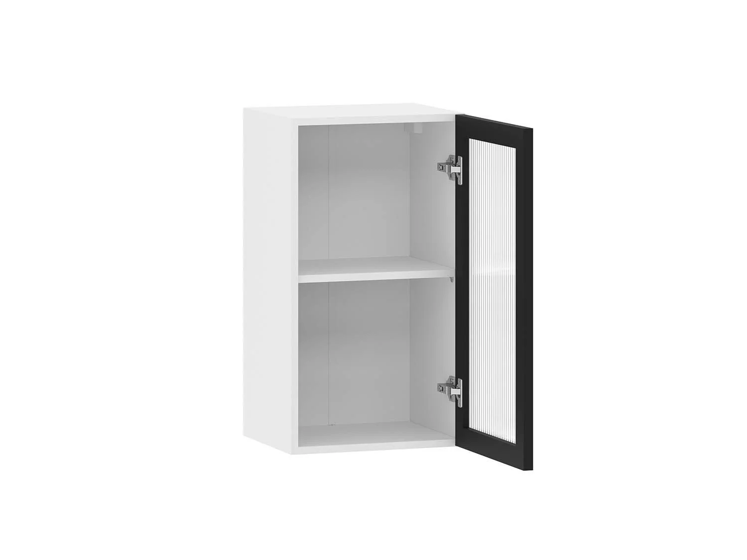 Moru 100.80.400 шкаф наквесной Белый / Черный