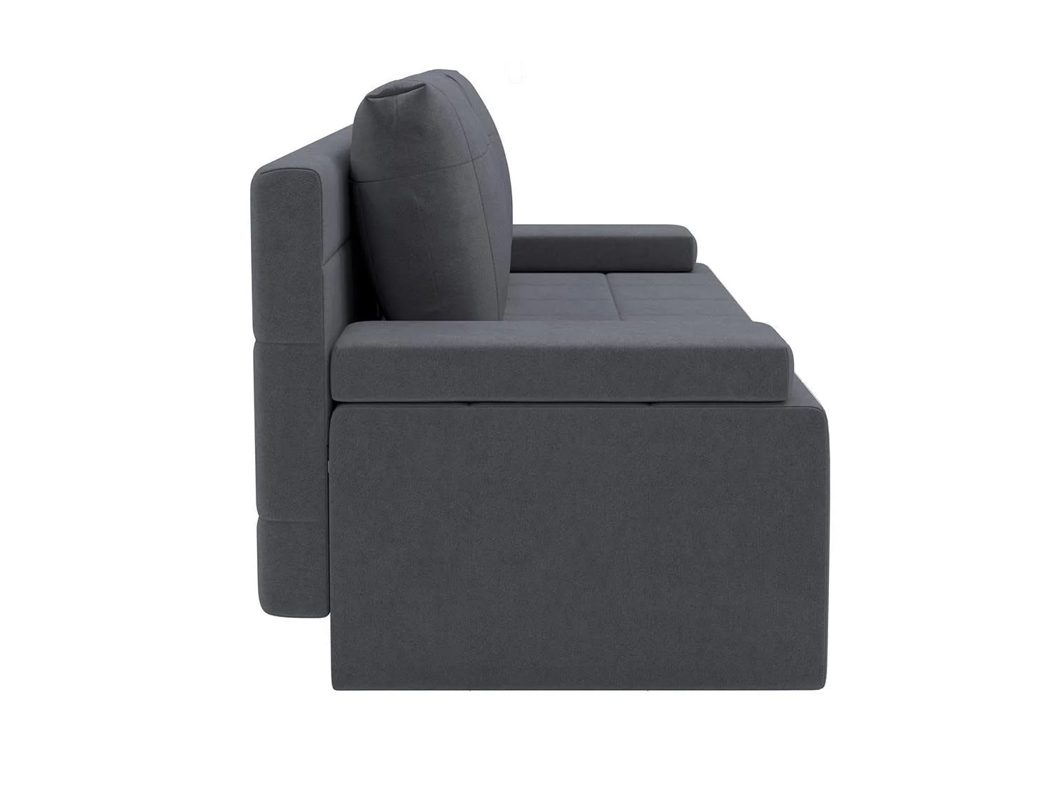 Ричмонд М диван-кровать 3-х мест / велюр Parma 27 темно-серый