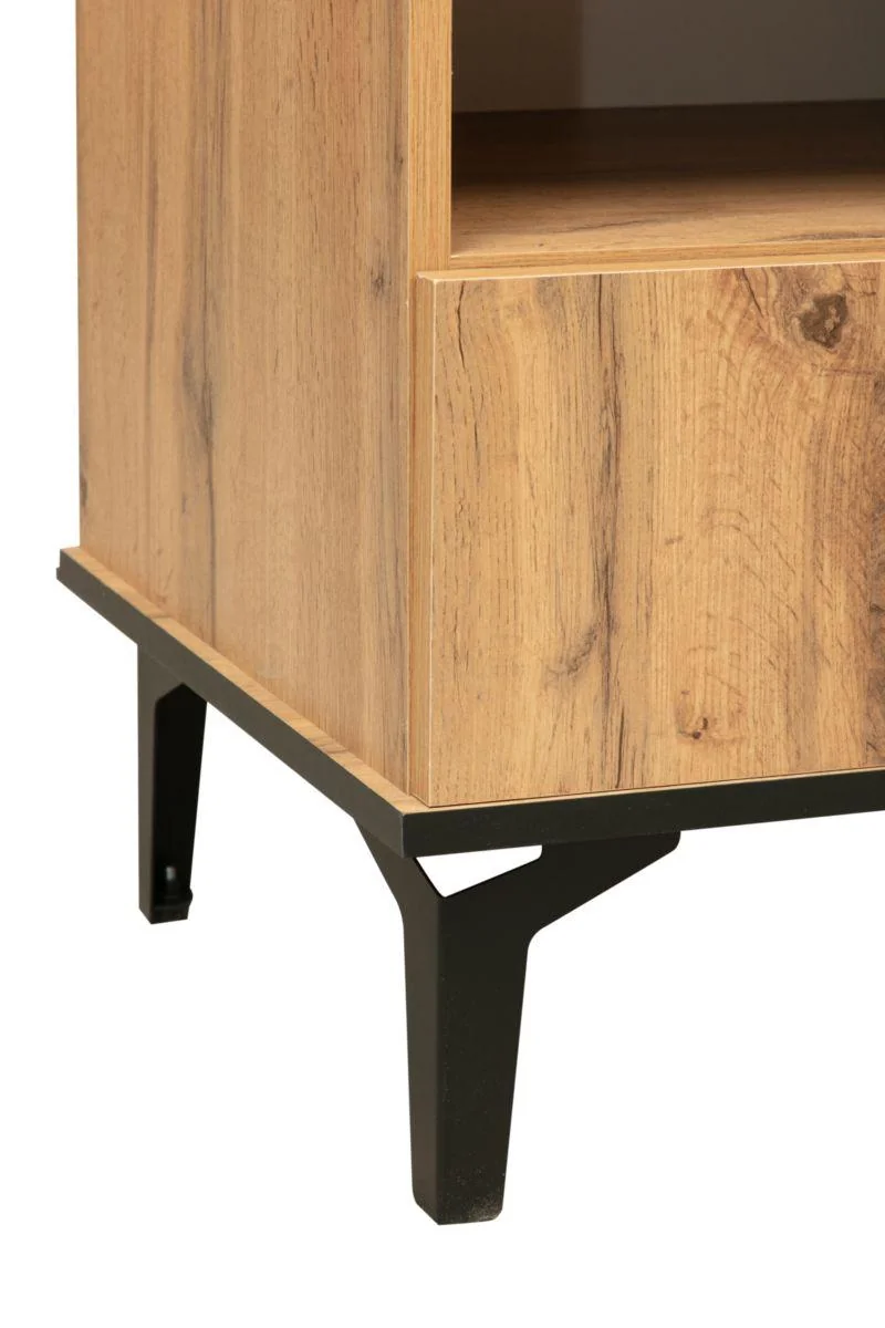 Тумба под ТВ Либерти 51.06 (опора h150) Дуб вотан/Черный