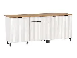 Венера стол 2000 МДФ / Белый фрезерованный