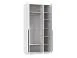 Брандо шкаф для одежды 67.12 ЛДСП Белый