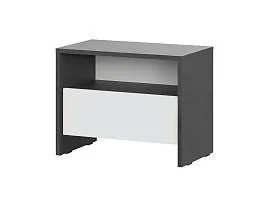 Дольче тумба прикроватная / Графит/Белый