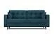 Диван Снеп бархат сине-зеленый STAR VELVET 43 BLACK GREEN