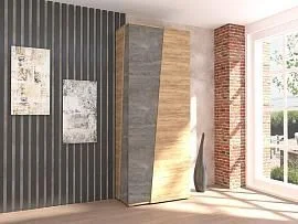 Аллегро 10 шкаф / Дуб Крафт золотой/Камень темный