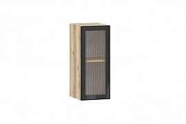 Moru шкаф навесной 100.80.300 / Дуб делано/Черный