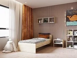 НМ 011.53-01 кровать Симпл Дуб сонома