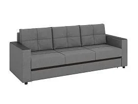 Смарт диван-кровать 3-х мест / рогожка серая