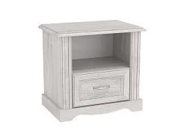 Тумба прикроватная Сохо 32.17 бетон белый/бетон патина