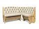 Скамья угловая Орхидея Люкс дуб крафт золотой/Борнео крем