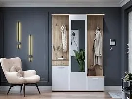 Прихожая ПР 1 / Дуб Сонома/Белый
