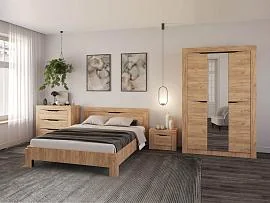 Спальня Флорида Дуб золотой / Венге
