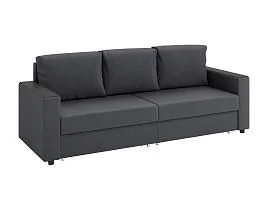 Гермес диван-кровать 3-х мест / велюр Parma 27 темно-серый