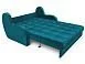 Диван Аккордеон Барон бархат сине-зеленый Star Velvet 43 Black green