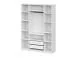 ШК 5 шкаф 1600 + полки 1 комплект + ящики 1 комплект / Белый