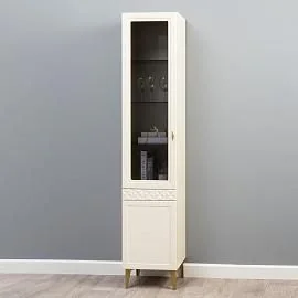 Марион шкаф-витрина 16.397.01 Слоновая кость