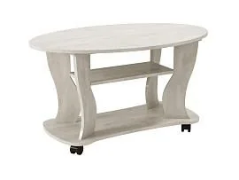 Стол журнальный Сатурн - М05 Бетон пайн белый