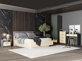 Спальня Оттавия 2 Антрацит/Дуб золотой/Графит
