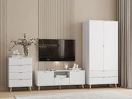 Гостиная Дакота 1 Белый / Меренга