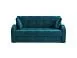 Диван Аккордеон Барон бархат сине-зеленый Star Velvet 43 Black green