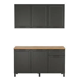 Кухня Мадрид 1500 диамант серый