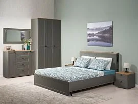 Спальня Остин 1 графит/дуб золотой