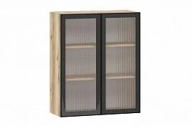 Moru шкаф навесной 100.83.800 / Дуб делано/Черный