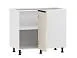 Арли 100.62.1000 тумба кухонная угловая Белый / Кашемир