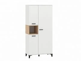 НМ 013.07 шкаф комбинированный Bergen белый/Дуб Бунратти