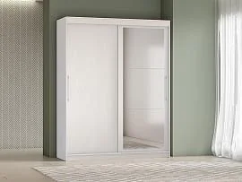 Шкаф-купе арт. 007 1,7 м зеркало / Ясень анкор светлый