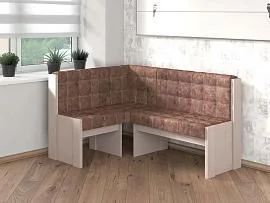 Скамья угловая Квадро / Бодега светлый/Коньяк