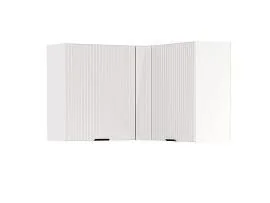 Венера полка угловая МДФ / Белый фрезерованный